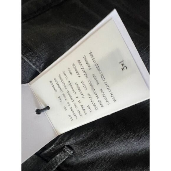 3x1 Denim NWT Womens High Rise Double Seam Black Faded Jeans size 29 MSRP $225 - Picture 2 of 7